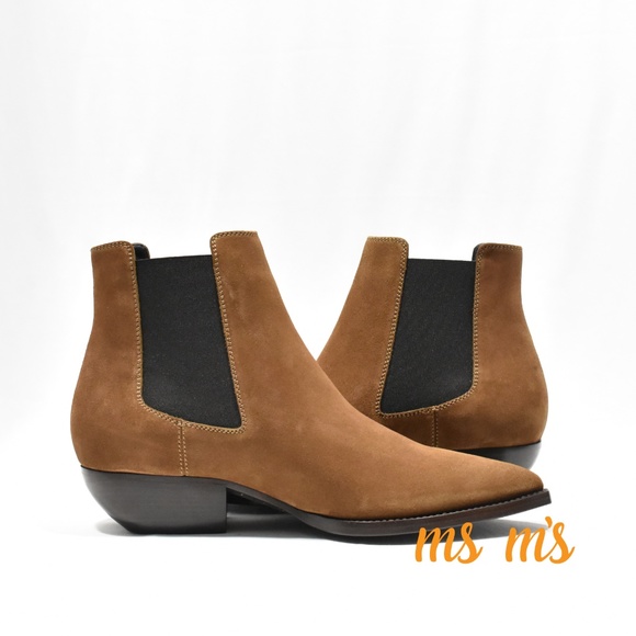 NIB Saint Laurent YSL Suede Chelsea Boots - Picture 3 of 6